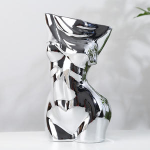 Vase à fleurs en céramique, buste, corps féminin <span class=keywords><strong>sexy</strong></span>, pot à fleurs en forme de corps, pour cadeaux d'anniversaire, décoration de la maison et du bureau - Product Image 5