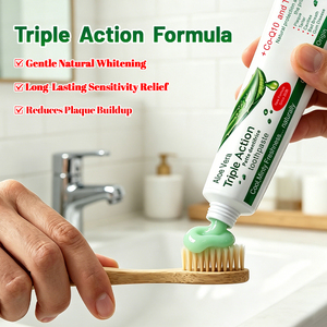 <span class=keywords><strong>Dentifrice</strong></span> à l'Aloe Vera 100g <span class=keywords><strong>Triple</strong></span> <span class=keywords><strong>Action</strong></span> Haleine Fraîche Gencives Saines Protection Naturelle Contre les Bactéries Prix Bas Vente Chaude - Product Image 6