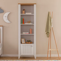 Ensemble de lit de style moderne ensemble complet de chambre à coucher 7 pièces commode armoire commode table de chevet lit Queen couleur blanche panneau de particules