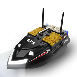 <span class=keywords><strong>Barco</strong></span> Cebador para Pesca Flytec V802/V802 PRO, Versión Rusa, 500M, 3KG, Negro/Naranja, con 4 Silos - Product Image 1