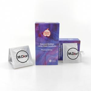Hochwertige männliche Latex kondome mit ultimativem Verzögerung zeitpunkt Guter Preis für verbesserten Intim schutz - Product Image 1