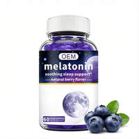 Bonbons gélifiés pour le sommeil OEM ODM, saveur de myrtille, améliore l'immunité