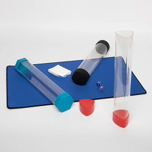 Playmat Tube-สำหรับการเล่นเกมหลอดเก็บแผ่นรองเล่นระดับพรีเมียมรูปทรงปริซึม TCG - Product Image 3