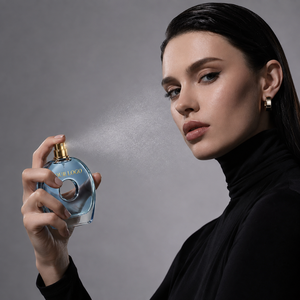 <span class=keywords><strong>Parfum</strong></span> à la néroli en flacon de verre bleu ombré de luxe 100 ml, <span class=keywords><strong>parfum</strong></span> floral frais longue durée EDP, logo personnalisé - Product Image 4
