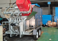 Máquina de Lavado a Presión Móvil con Motor Diésel de 180 bar y 50 Lpm, Contenedor de Basura con Ruedas, Limpiador a Chorro de Agua