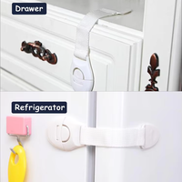 Accessoires de Protection pour bébé, 5 pièces, serrure de tiroir de sécurité réglable en Abs et Nylon, verrouillage d'armoire résistant aux enfants