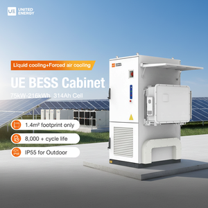 Gabinete de Almacenamiento de Energía Solar Fotovoltaica Refrigerado Todo en Uno de 75 kW y 216 kWh, Híbrido Integrado para Techos Comerciales - Product Image 1