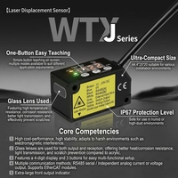 Sensor de Desplazamiento Láser de Alta Precisión WTX de 5μm con Pantalla Digital, Salida Analógica RS485, Alternativa a Keyence