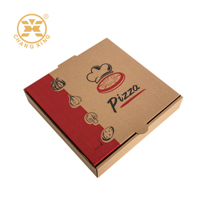 Tùy chỉnh <span class=keywords><strong>10</strong></span> 12inch flexography bánh pizza hộp máy in giấy màu nâu 30x30 40x40 caixa de bánh pizza với logo - Product Image 6