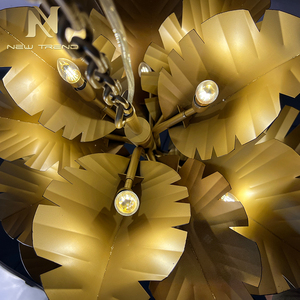 Lampe de décoration unique, lampe personnalisée inspirée de la nature, lustre LED en forme de feuille de <span class=keywords><strong>bananier</strong></span>, lumière d'arbre - Product Image 6