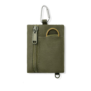Monedero, tarjetero, mini bolsa de almacenamiento deportiva con cremallera, impermeable, para llaves, táctica, externa, pequeña, cuadrada, de tela <span class=keywords><strong>Oxford</strong></span>, sólida - Product Image 4