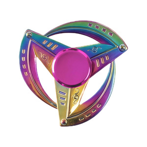 Spinner anti-stress en alliage de zinc plaqué couleur brillante, jouet de bureau pour adultes, vente en gros - Product Image 5