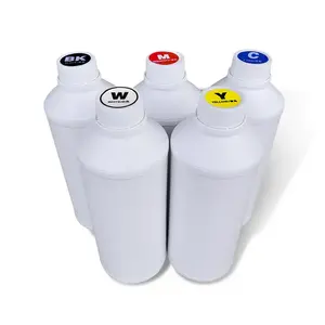 Inkttank 1000Ml Hoogwaardige Kleurenfles Dtf Wit Tinta Pigment Dft Inkt Voor Epson I3200 Xp15000 L805 L1800 Printer