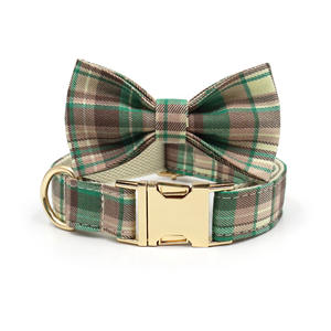 מגמת מוצרים <span class=keywords><strong>2026</strong></span> בריטי סִגְנוֹן יוקרה מודרני משובץ כותנה לכלב קשת מתכוונן ידידותי לסביבה עמיד לכל עונות השנה אופנה - Product Image 2