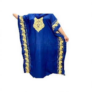 Kaftan Abaya en Rayonne Fait Main pour Femme, Longue Robe Ample à Motif Géométrique, Lavable et Écologique, Chic - Product Image 1