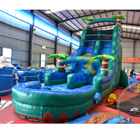 Vente en gros Toboggan aquatique gonflable Pullovers commerciaux Toboggan aquatique gonflable Parc aquatique Toboggans gonflables pour enfants et adultes