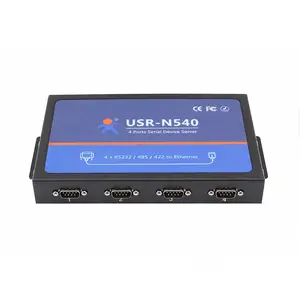 USR-N540 Serial ke TCP IP Converter RS232 485 422 Antarmuka Built-In Halaman Web Yang Didukung