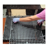 Cellules de drainage modulaires en HDPE pour jardins sur toits et parcs, avec feuille plastique et plaque de drainage alvéolée