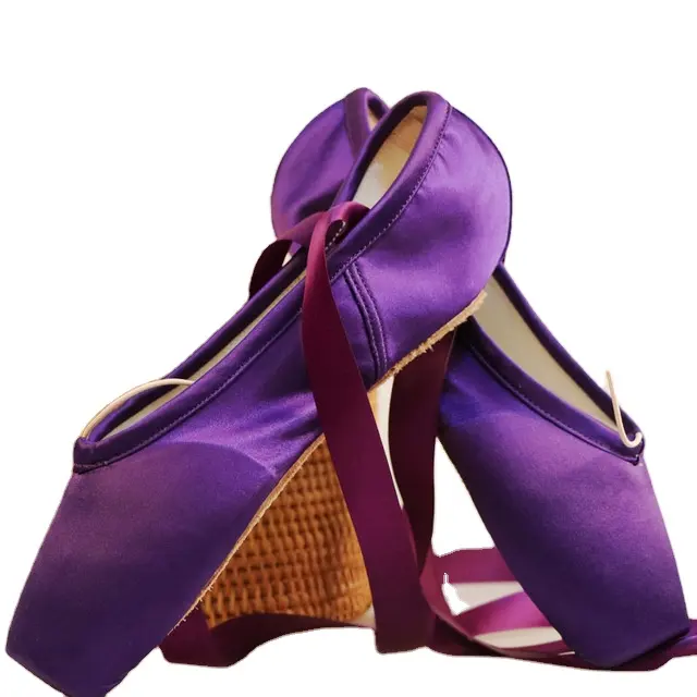 Wanita Flat Sepatu Balet Warna-warni Tari Balet Toe Sepatu Profesional Wanita Balet Pointe Sepatu