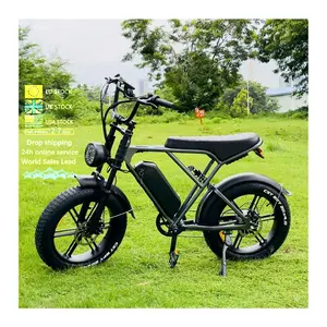 Ouxi V9 Ouxi H9 E-Bike 48V 250Watt 750W 1000W E Fiets Full Suspensie Fat Band Dirt Ebike Te Koop Volwassenen Ouxiv9 Elektrische Fiets
