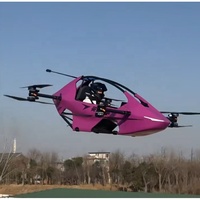 YIVTOL S ZERO, véhicule aérien à une place, en fibre de carbone, GPS, EVTOL, nouvelle batterie, 40-55 minutes de vol, capacité de charge de 120 kg, 75 km/h