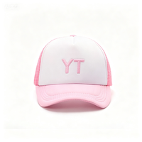 Casquette de camionneur OEM vierge à 5 panneaux en mousse épaisse de haute qualité avec logo personnalisé brodé et bande personnalisée