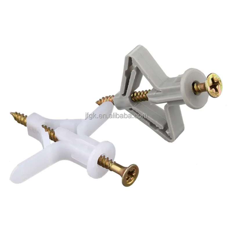drywall screw with Toggle Wing Anchor Expansion Butterfly Wing Anchor Customized Nylon Wall Plug