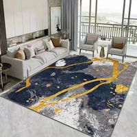 MAMATI Simple Living Room Carpet Non-Slip Noise Reduction Abstract Pattern Machine Made Area Rugs Made Polyester Fiber