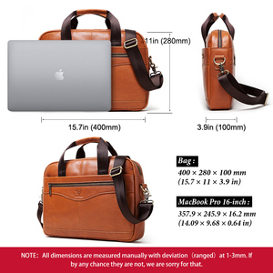 HUMEPAUL High Quality Brand <strong>Leather</strong> <strong>Laptop</strong> <strong>Bags</strong> <strong>Men</strong> Business Briefcase Messenger <strong>Bag</strong> Vintage Top Crossbody <strong>Bag</strong> - Product Image 6