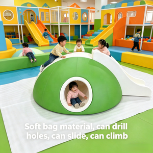 Structure de jeu tout-en-un <span class=keywords><strong>pour</strong></span> enfants, équipement de terrain de jeu intérieur avec toboggan et activités d'exploration, idéal <span class=keywords><strong>pour</strong></span> les cafés ludiques et les centres commerciaux - Product Image 5