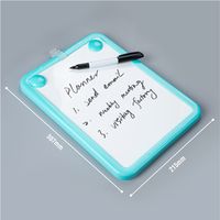 Impression personnalisée Cadre en plastique 8*11 pouces magnétique mini tableau blanc aimants effaçable à sec presse-papiers avec montage