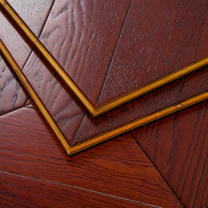 Parquet en bois massif <span class=keywords><strong>de</strong></span> style moderne <span class=keywords><strong>Versailles</strong></span> en chêne mosaïque rouge, 18 mm, haut <span class=keywords><strong>de</strong></span> gamme, écologique, résistant à l'eau - Product Image 6
