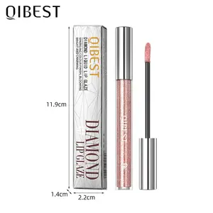 QIBEST Cross Border Metallic Liquid Eye Shadows Durable Easy To Apply Pearlescent Bright And Non Stick To Cup Lip Glaze