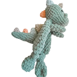 Siêu mềm Chenille Crochet khủng long thiết kế bé an ninh chăn PP bông đầy Comforter rửa kỹ thuật - Product Image 1