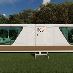 منزل حاويات متنقل ذكي مجهز بالكامل من الفولاذ، فندق كبسولي مع حمام، مكتب، صالة رياضية، فيلا، للاستخدام في التخييم - Product Image 6