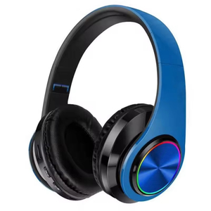 B39 Auriculares compatibles con Bluetooth Auriculares inalámbricos luminosos Auriculares estéreo plegables con micrófono Compatible con tarjeta Sd para <span class=keywords><strong>Xiaomi</strong></span> - Product Image 1