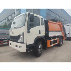 Sinotruk HOWO 4X2 290HP Rhd/Lhd 14cbm 11 टन अपशिष्ट मना संग्रह कचरा कम्पेक्टर ट्रक बिक्री के लिए