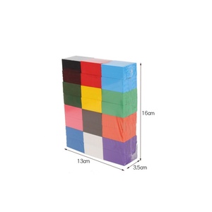 Bloques de Construcción Multifuncionales, Tren Eléctrico Educativo Ecológico de PVC, Juguete para Niños con Entrega Automática de Cartas, Dominós Transparentes - Product Image 5