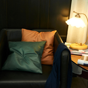 Мягкие чехлы для подушек из искусственной кожи для дивана-кровати, чехлы для подушек с помпонами для гостиной, спальни, домашнего декора - Product Image 1