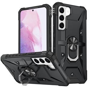 Funda magnética 3 en 1 de metal para PC con anillo para Samsung Galaxy S22 <span class=keywords><strong>S21</strong></span> S20 <span class=keywords><strong>FE</strong></span>, carcasa sólida a prueba de golpes para teléfono. - Product Image 1