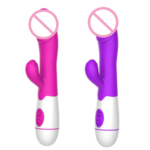Vibrador de Conejo Usable, Recargable por USB, Resistente al Agua IPX7, 30 Frecuencias para Mujeres - Product Image 1