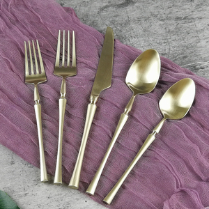 Ensembles de <span class=keywords><strong>couverts</strong></span> de luxe en acier inoxydable de haute qualité vaisselle à taille fine logo <span class=keywords><strong>personnalisé</strong></span> - Product Image 5