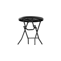 Table d'appoint pliante d'extérieur, table basse gain de place pour patio et balcon, mobilier d'extérieur indispensable pour le camping et la plage