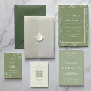 Conjunto de Invitaciones de Boda Personalizables de Alta Gama, Juego Completo para Empresas de Eventos de Boda, Pedidos al por Mayor - Product Image 6