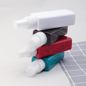 Botella <span class=keywords><strong>de</strong></span> PET Cuadrada <span class=keywords><strong>de</strong></span> 100 ml con Bomba Dosificadora para Crema Facial, Tónico para el Cuidado <span class=keywords><strong>de</strong></span> la Piel y Aceite Corporal - Botella Vacía con Color Personalizado - Product Image 3