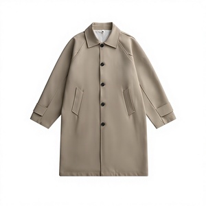 Veste bomber streetwear longue transfrontalière pour homme, nouvelle collection automne 2025, style coréen, coupe ample décontractée pour couples - Product Image 1