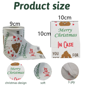 <span class=keywords><strong>Papel</strong></span> Higiénico Navideño Divertido con Estampado, 3 Capas, 25 Metros, Pulpa de Madera Virgen, Rollo Estándar, Decoración Festiva para Baño, Suave - Product Image 6
