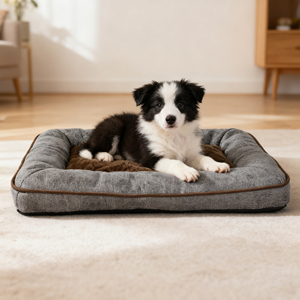 Almohada de cama suave de lujo para mascotas al por mayor, alfombrilla rectangular de cuero de felpa para perros y gatos, sofá cama moderno para mascotas, cojín para perros para invierno - Product Image 4