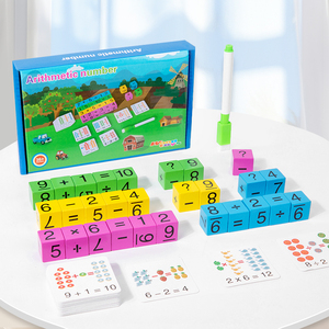 Juguete Educativo de Madera para Aprender Números y Deletrear Palabras, Juego de Madera para Contar, Alfabeto y Matemáticas, Aprendizaje Temprano para Niños - Product Image 1