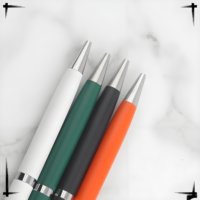 Stylo bille promotionnel en métal avec logo, pointe de 1,0 mm, cadeau d'affaires très prisé